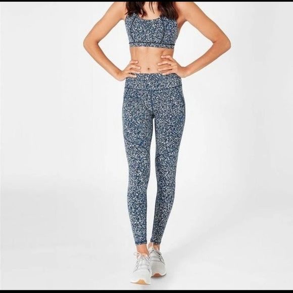 Sweaty Betty | Pants u0026 Jumpsuits | Sweaty Betty Power Beetle Blue Hexagon  Legging | Poshmark